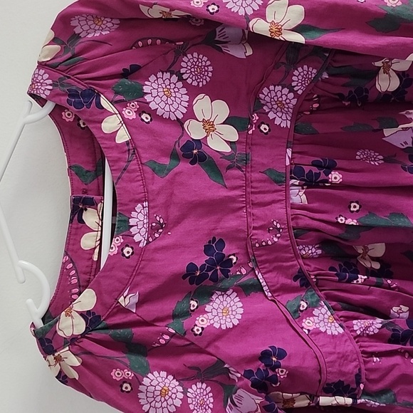 Tea Collection floral purple dress size 6 - Picture 2 of 5